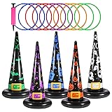 Halloween Ring Toss Game Set, Inflatable Witch Hat