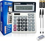 Empire Desk Calculator 12 Digit Large Key Display Solar Battery Powered Home view 1