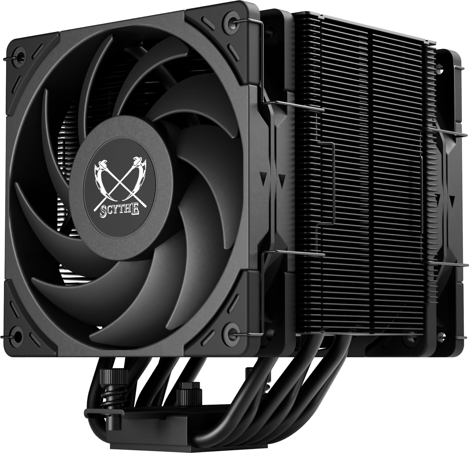 Photo 1 of Scythe Mugen 6 Dual Fan Black Edition CPU Air Cooler, Intel LGA1700, LGA1151, AMD AM5, AM4 Support,120mm, Single Tower, Aluminium Top Cover (Mugen 6 Dual Fan Black Edition) (SCMG-6000DBE)