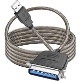 MEIRIYFA 1.5M USB 2.0 to Parallel IEEE 1284 CN36 Printer Adapter Cable for Old Printers, Centronics Parallel Converter