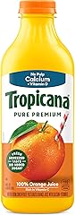 Tropicana Pure Premium 100% Orange Juice No Pulp Calcium + Vitamin D 46 oz | 100% Orange Juice Never From Concentrate, No Art