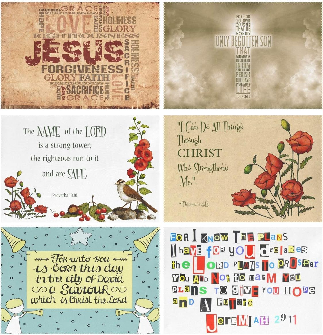 ZZKKO Bible Verse The Love of God Scripture 12x18 Inch