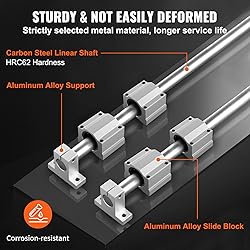 VEVOR Linear Rail Slide SFC20-1200mm 2 PCS 47.2