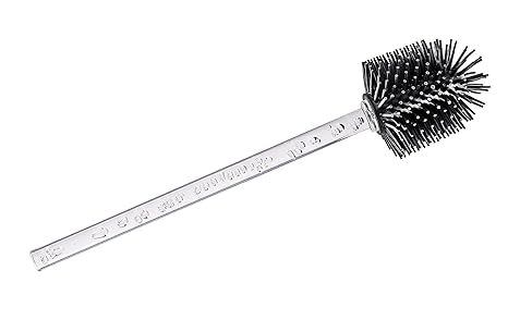 Wenko 22669100 Silikon WC-Ersatzbürste, mit Bubblestiel - Ersatz-Toilettenbürste, 7,5 x 35 x 7,5 cm, Transparent