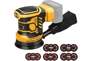 Cordless Random Orbit Sander Compatible with Dewalt 20V Battery,5 Inch Variable Speed Orbital Hand Sander with Dust Collector