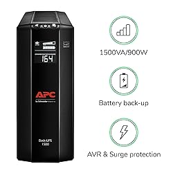 APC UPS 1500VA UPS Battery Backup and Surge