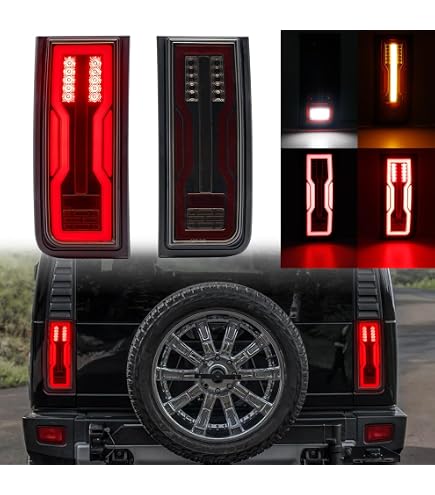Smoked Amber LED Corner Turn Signal / Parking Lights For Hummer H2 (2003-2009)
