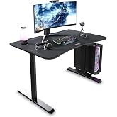 Respawn 1048 Gaming Desk, 48 Inch Computer Desk with Cable Management | 48 inch gaming desk with full surface mouse pad, cable tray, ergonomic curve and 175-lb support for gaming or work.