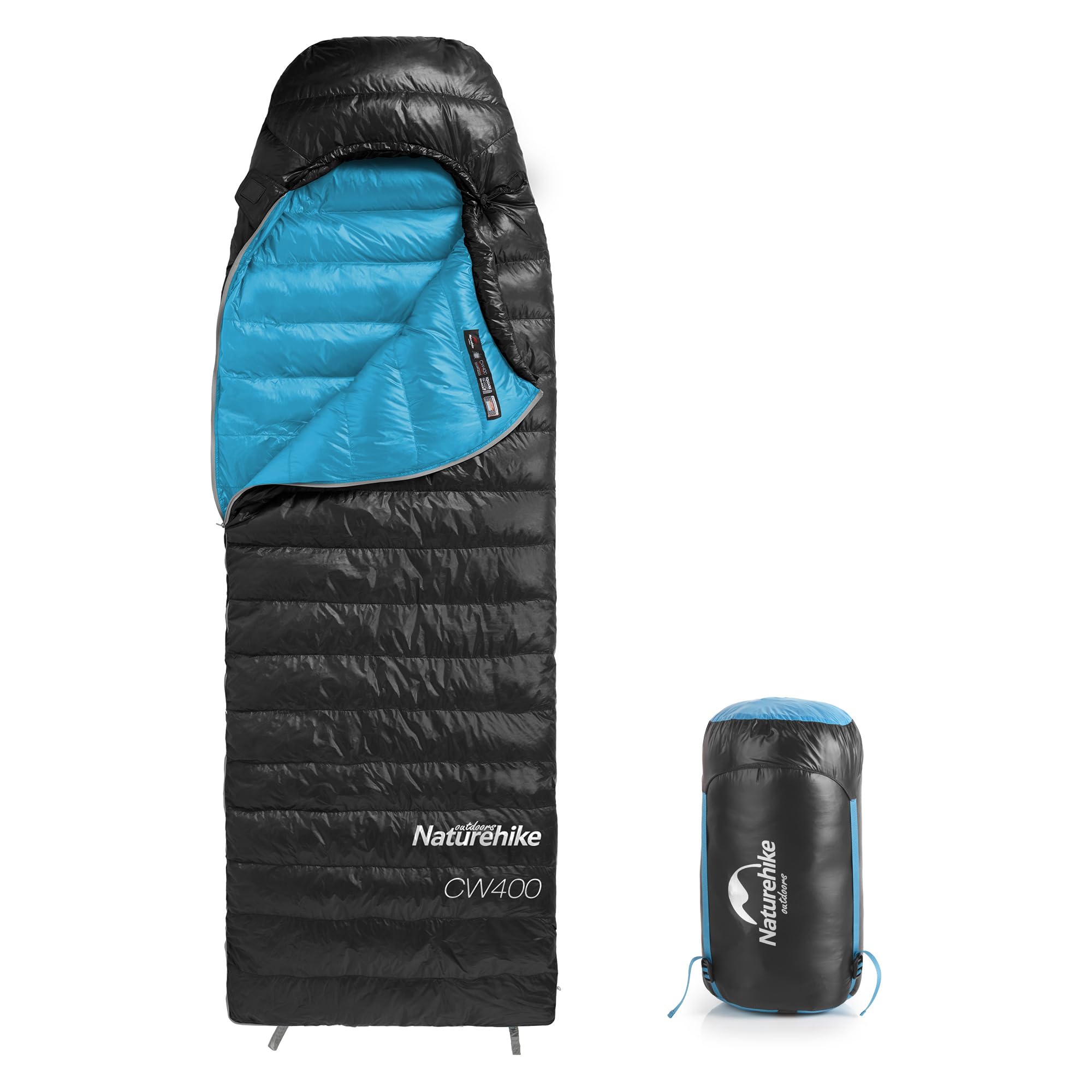 Winter Duck Down Booties Down Slippers Sleeping Sock Thermal Footwear Soft Warm Socks Down Boots For Camping Bed Cycling Blue Color L