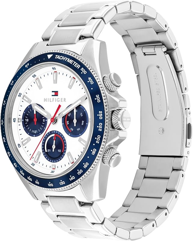 Chronograph für Herren Clark Kollektion mit silberfarbenem Edelstahlarmband - 1792238