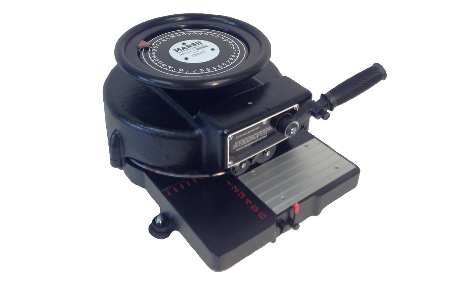 MARSH 6 Lines Manual Stencil Machine, 1/2" Cut Size Amazon.in