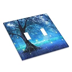 Spshian Light Switch Cover Fantasy Fairy Tree In