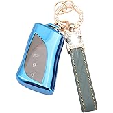 0BT59 Keychain for Lexus Key Fob Cover TPU Smart Key Case Protector Fit for 2018-2025 ES250 ES350 UX200 NX300h RX350 RX450h GX460 TX550 LX600 LS500 LC500h Accessories