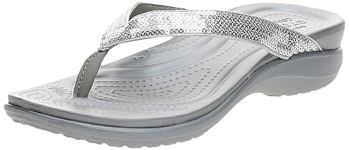 crocs capri v sequin flip flop