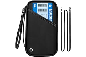 P TRAVEL · DESIGN Travel Passport Wallets, Airtag Lightweight Family Passport Holder With RFID Blocking Passport Cover Case Waterproof Bag Document Organizer for Men and Women