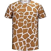 COSLAND Boys' Animal Print T-Shirt Kids Novelty Tee, X-Small-Large