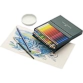 Faber-Castell 117538 Albrecht Dürer Watercolour Pencils, Box of 36 Thick 3.8 mm Watercolour Pencils with Soluble Pigments tha