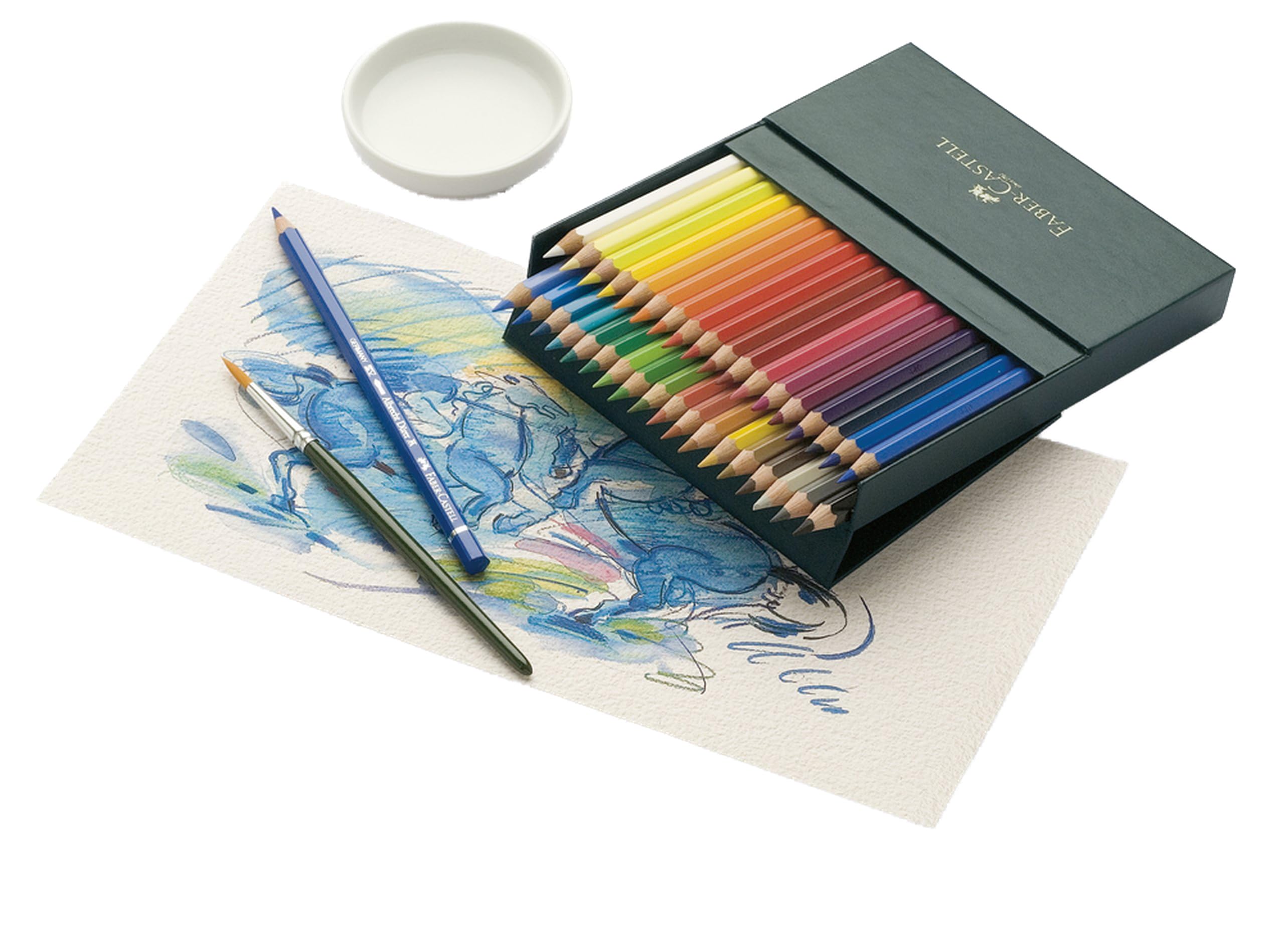 Faber-Castell Art & Graphic Albrecht Dürer Watercolour Pencil, Multicoloured, Gift Box of 36, Art, Craft, Drawing, Sketching, Home, School, University, Colouring — image 1