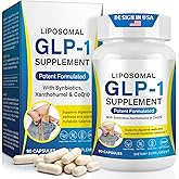asusxcli GLP-1 Supplement - Dietary Supplement -Synbiotics - Curb Appetite, Boost Metabolism &amp; Support Gut Health for Women &amp; Men Lean Body Support - 90 Capsules