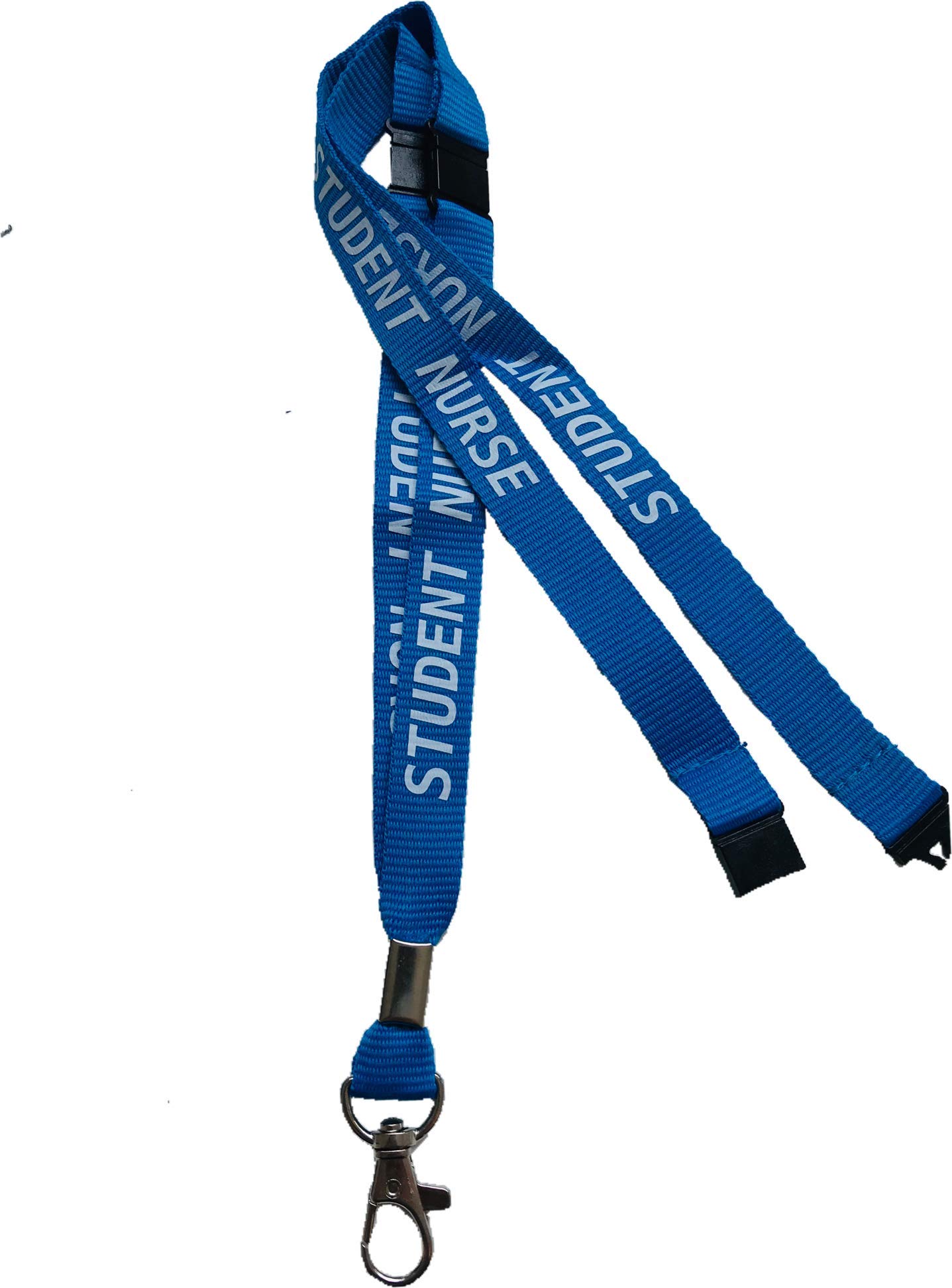 PAC Supplies Global 15mm Blue Student Nurse Lanyard with 3 Point triple Breakaway