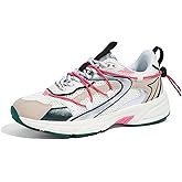 LUCKY STEP Women's Fashion Walking Shoes Running Platform Mesh Casual Sport Gym Work Adjustable Lace Lifestyle Stylish Trendy Athletic Tennis Shoes