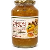 Apexy Authentic Korean Honey Citron Tea With Ginger, Citron Tea, Just Add Hot Water, Yuzu Marmalade, Yuzu for Salad, Citron Spread, No Artificial Colors, Versatile and Natural Delight, Made in KOREA 35.27oz (1kg). (Honey Citron With Ginger)