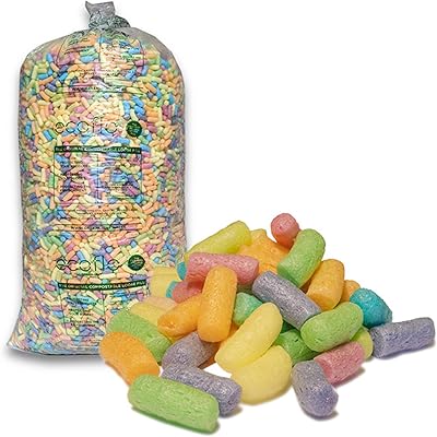 STORM TRADING GROUP EcoFlo Biodegradable Packing Peanuts 15 Cubic ft Grey Void