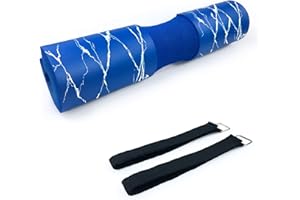 VIRTEE Barbell Pad for Squats, Lunges and Hip Thrusts - Squat Pad Weight Lifting Bar Cushion Pad Protector for Neck and Shoulder - Fit Standard and Olympic Bars