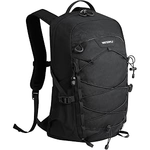 WATERFLY Hiking Backpack 20L, Lightweight Outdoor Daypack Water Resistant | Chest Strap With Whistle, Hipbelt, Mesh Rope Stor