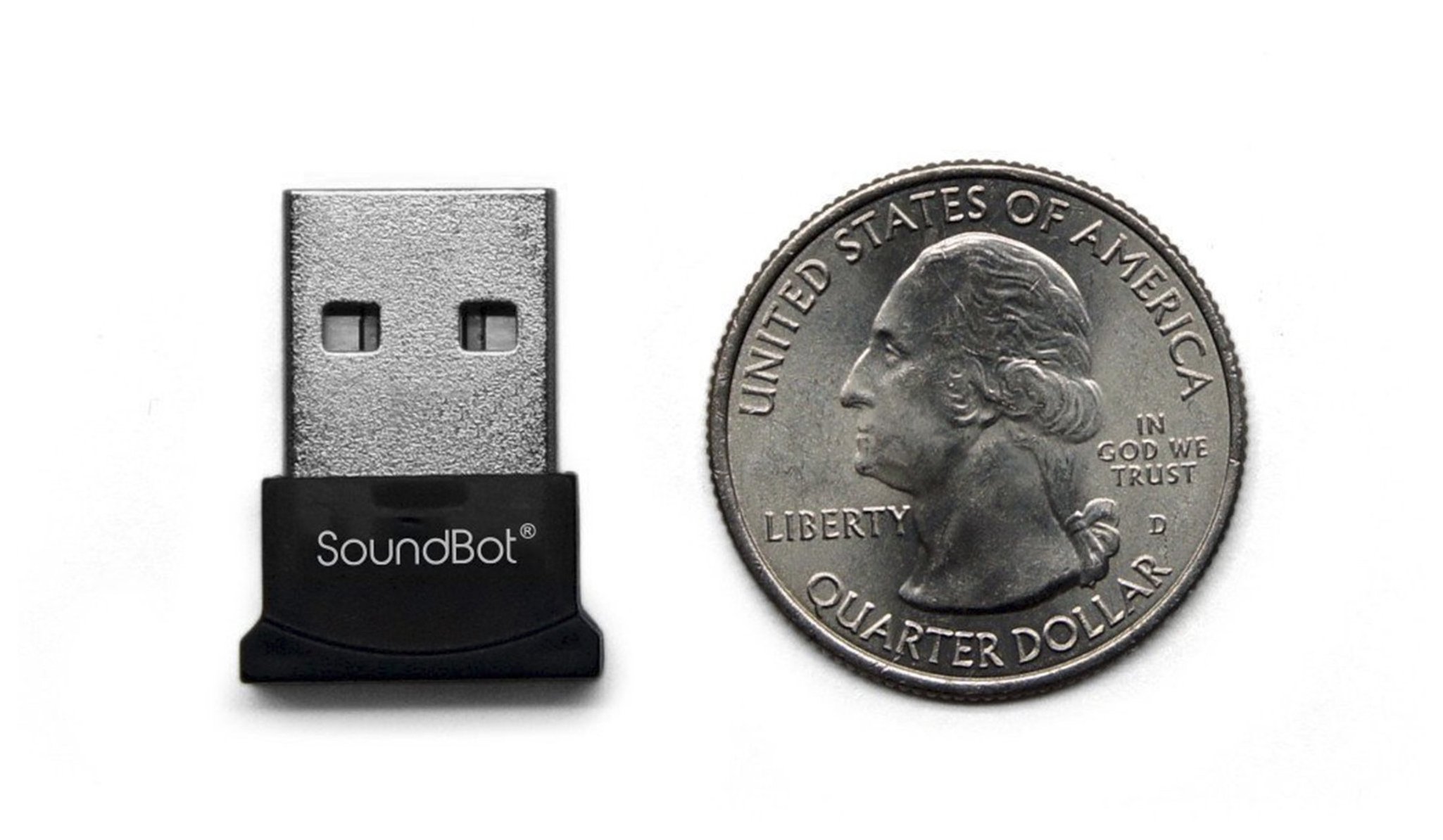 Soundbot SB342 Bluetooth 4.0 USB Adapter Universal Plug & Play Smart Ready Dongle Adapter w/ 3Mbps High Data Transfer Rate, 33' Wireless Range, Compatible w/Windows 10 WIN10 WIN8 WIN7 32/64 Bit