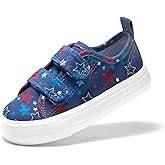 DREAM PAIRS Kid Toddler Sneakers Boys Girls Canvas with Cartoon Dual Hook and Loops for School Walking