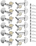 QWORK 3L3R Guitar Tuning Pegs, 12 PCS Knob Tuning