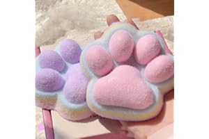 2 Pack Taba Squishy Toys for Kids Party Favors,Giant Colorful Cat Paw Squishy Fidget Toys Silicone Squeeze Toys,Birthday Deco