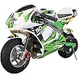 X-PRO Blast Mini Gas Pocket Bike, Kids Mini Bike, Gas-Powered Mini Pocket Motorcycle, Perfect Mini Pocket Bike for Kids(Green)