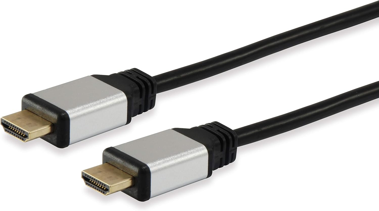 Equip High Speed HDMI Cable 2.0 4K/30 HZ M/M Aluminium Housing 10.00 m, black, 10,00 m