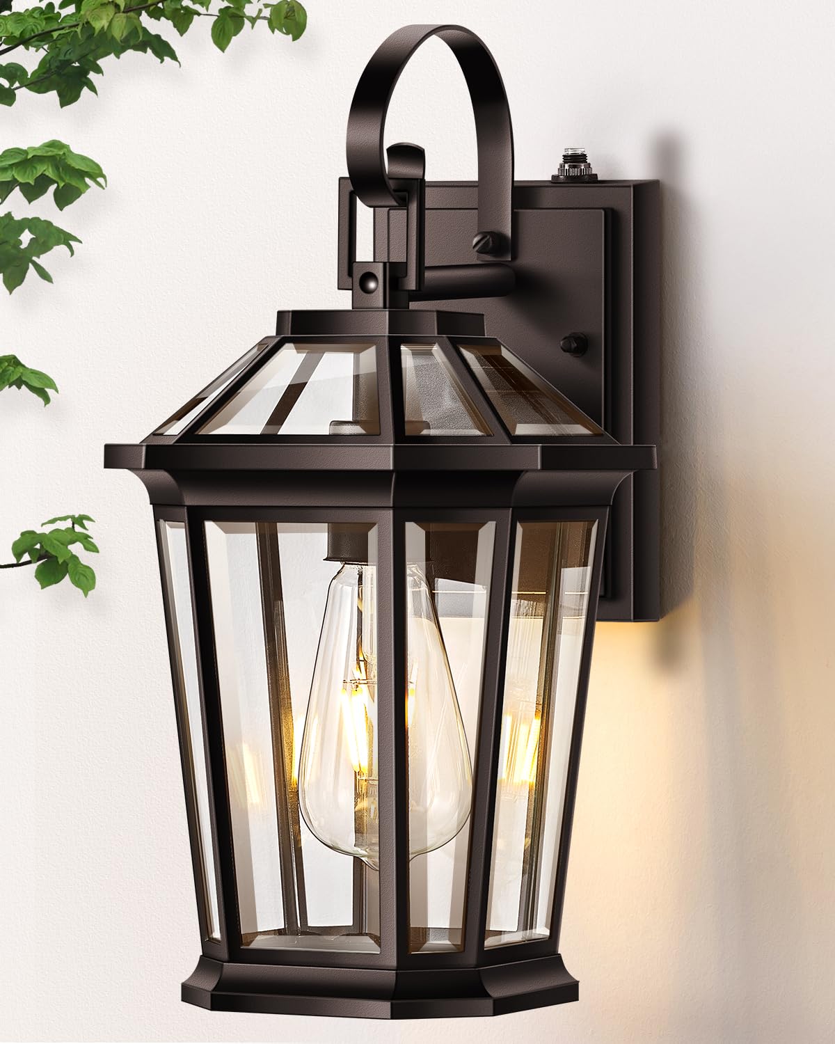 Photo 1 of VIANIS Outdoor Wall Lights Dusk to Dawn, Oil Rubbed Bronze Exterior Lighting Fixtures for House, Waterproof ORB Porch Lights Wall Mount, Aluminum Outside Wall Sconce for Front Door, Garage