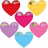 30 Sets 600 Sheets Valentines Day Sticky Notes - Heart Shape Sticky Note Pads Valentine Party Gifts School Office Home Supply