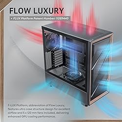 Antec Flux Wood, 5 x PWM Fans