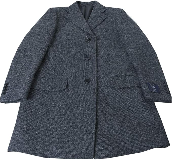 Amazon 秋冬物 メンズ ツイード コート Moon社製生地使用 チャコールグレー Oxford Classic 0018 コート ジャケット 通販
