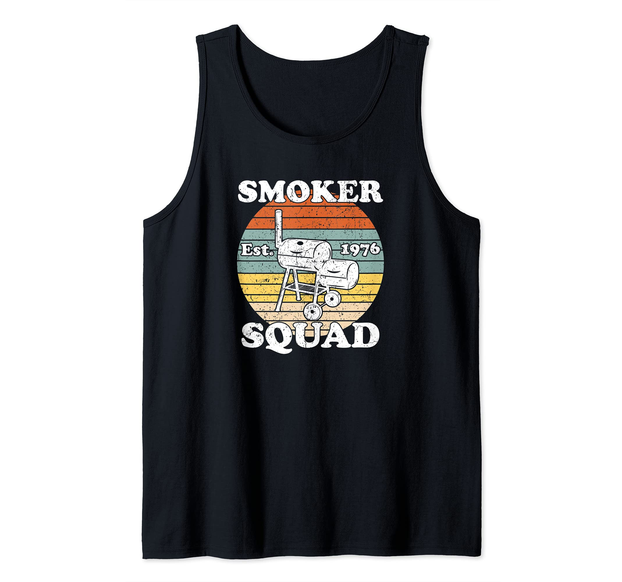 Retro BBQ Smoker Squad Est.1976 Tank Top
