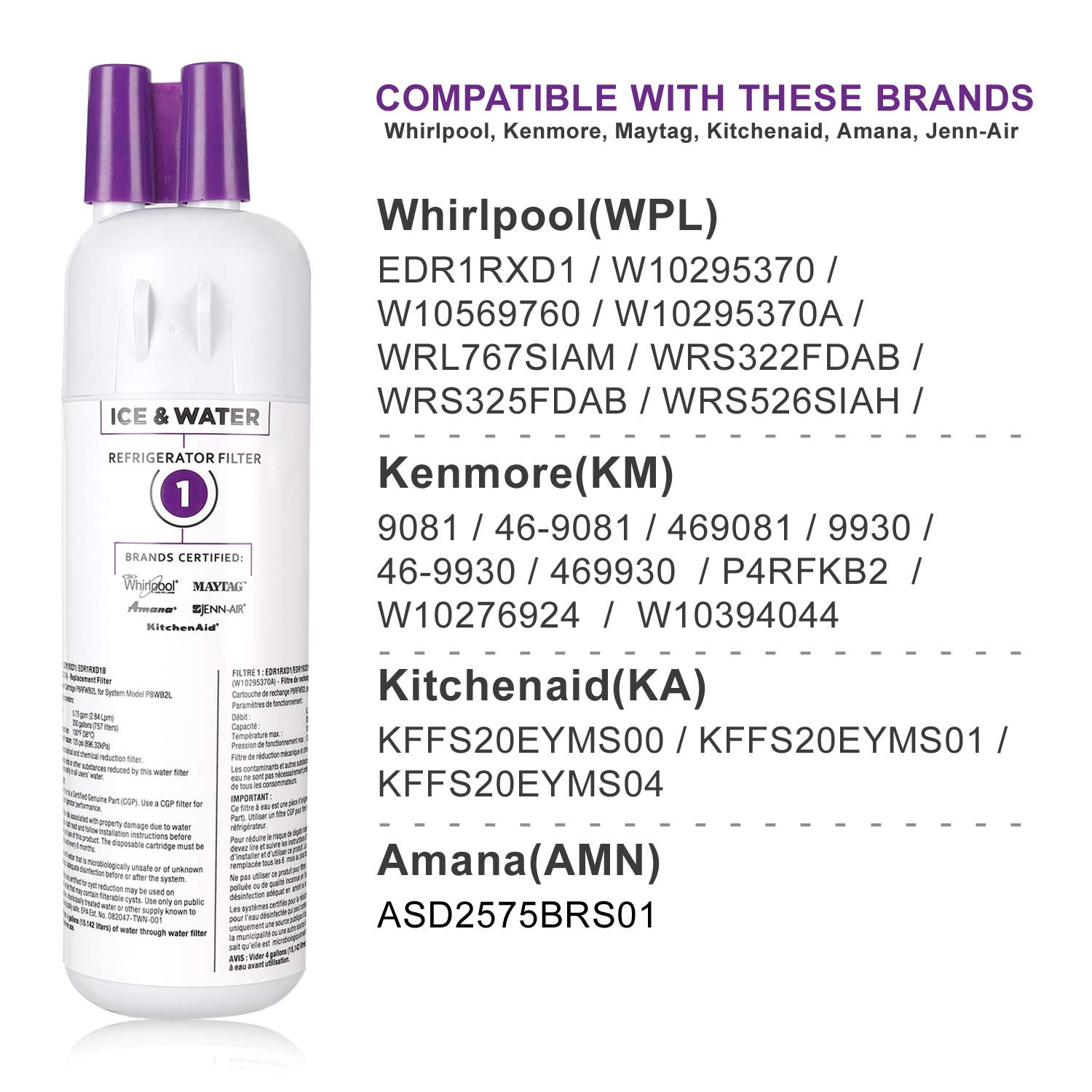 Home Filter Fits Kenmore 469930 469081 469081 Replacement