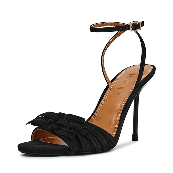 STEVE MADDEN WOMEN’S PORSHA, BLACK SUEDE, 8.5