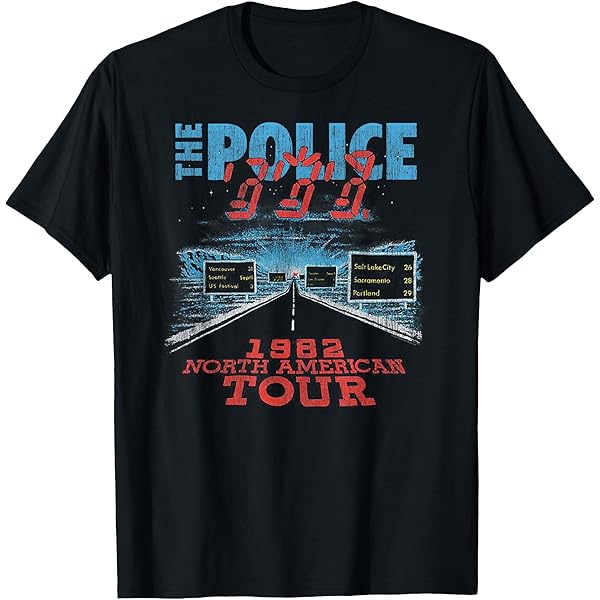 Amazon.com: The Police Rock Music Band Ghost in The Machine T