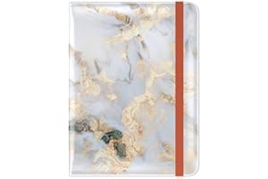 Hsxnam Passport Holder, RFID Leather Travel Passport Cover Wallet for Women Man