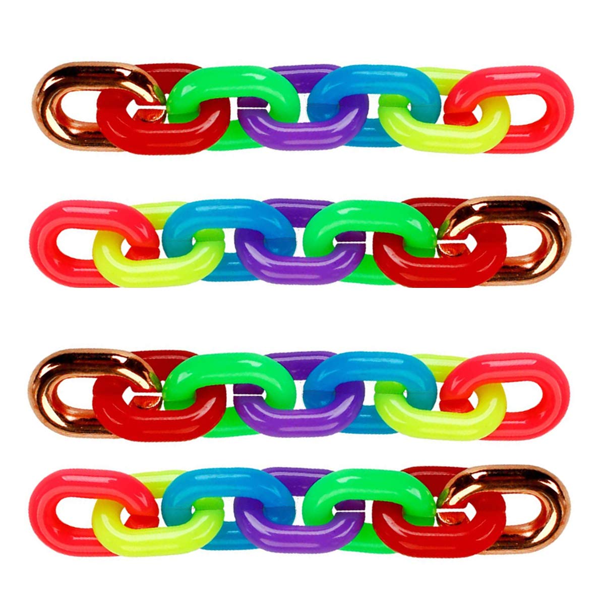C Clips Hooks 42Pcs Plastic Chain Link for Children School Learning DIY Toy