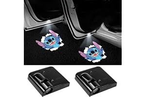Akkya Car Door Lights Logo Projector Wireless LED HD Welcome Light, Cute Blue Cartoon Puddle Courtesy Automotive Lamp for Audi Toyota Chevy BMW Lexus Cadillac Jeep Ford Honda Hyundai