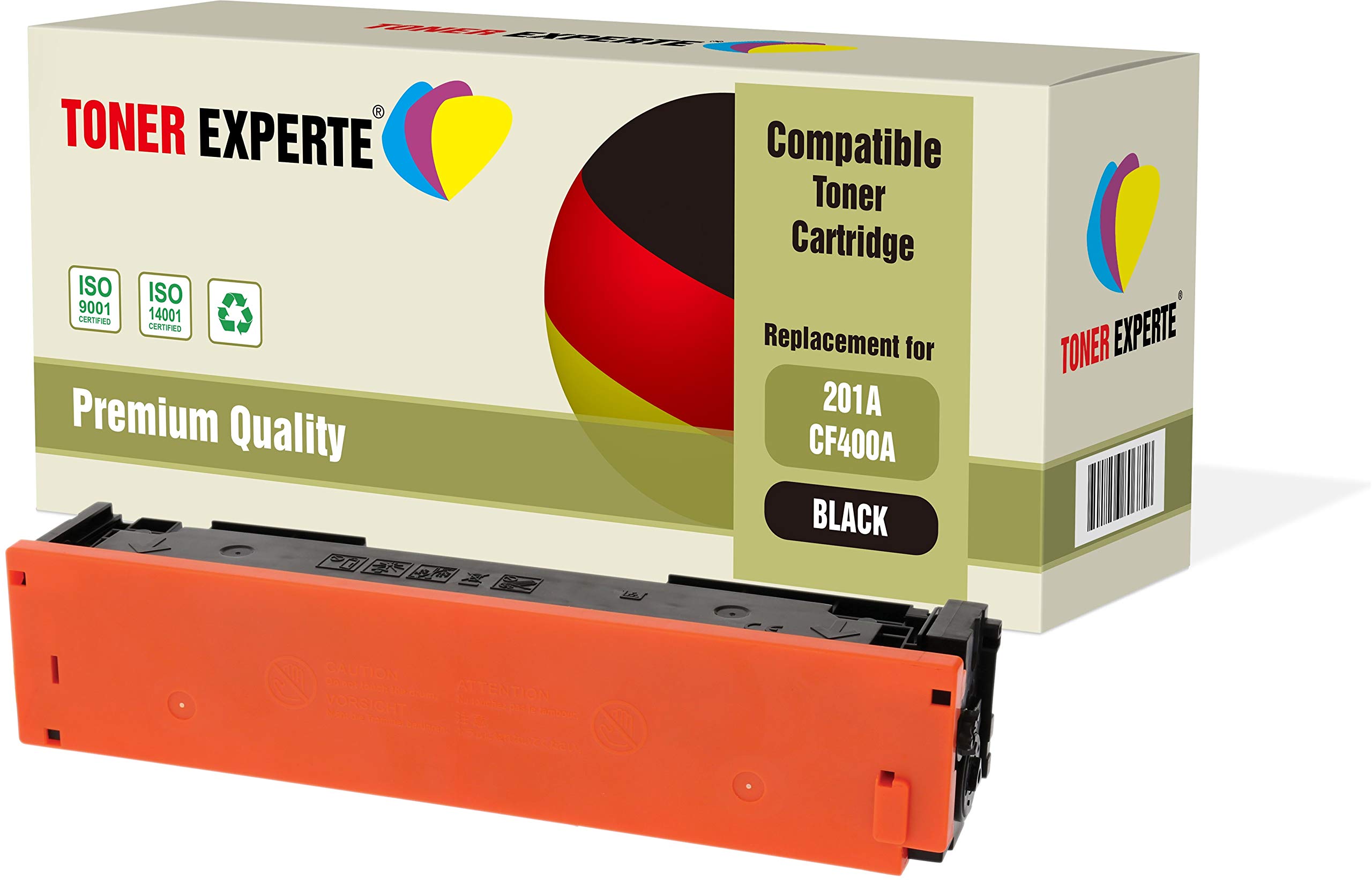 TONER EXPERTE® Compatible with 201X 201A CF400X Black Premium Toner Cartridge Replacement for Color LaserJet Pro MFP M277dw M277n M274n M252dw M252n