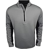 Callaway Golf Midweight Textured 1/4 Zip Pullover Concrete Medium Gray