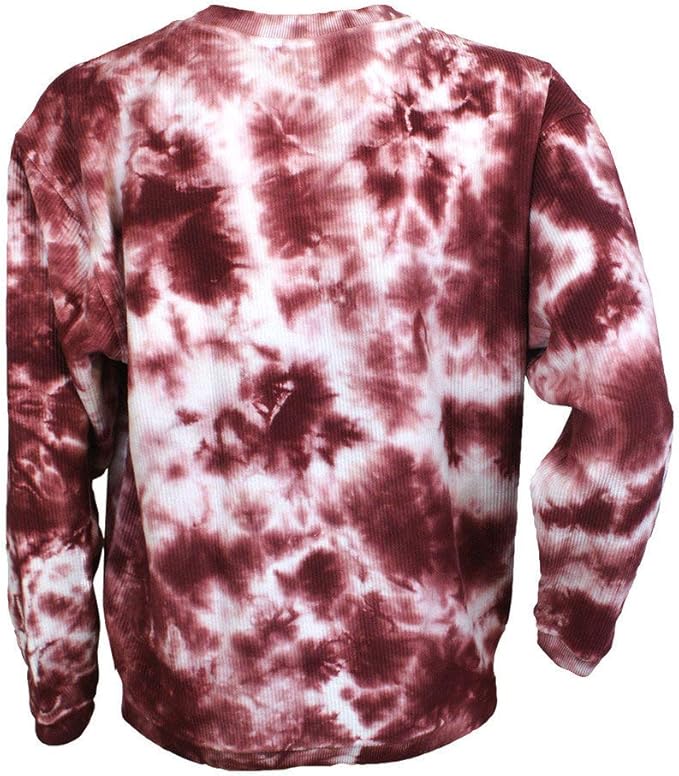 tie dye corded sweatshirt