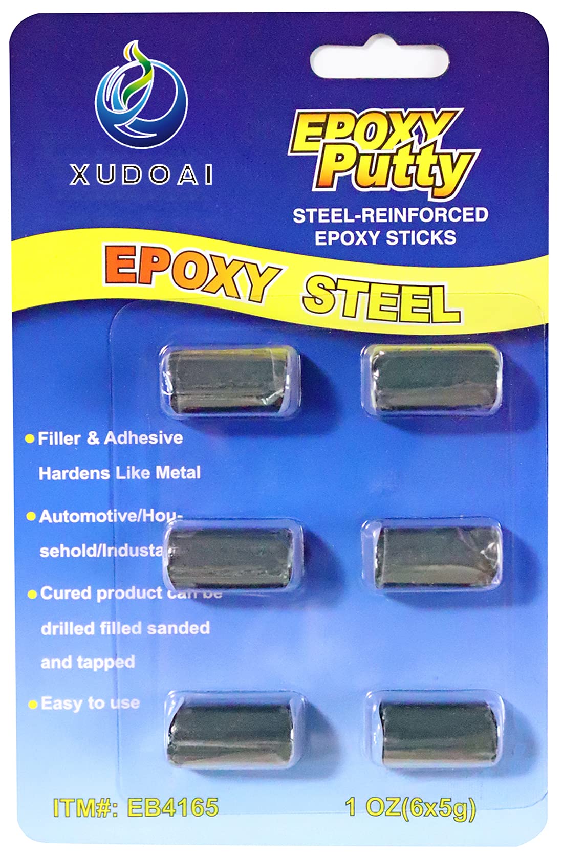 Epoxy Putty, Repair Epoxy Putty Stick Metal Filler Pipe Repair Hard Plastic Ceramic Fibreglass Stone Glass Hole Filler, Bonding Leaks Putty Repair Waterproof Quick Fixes